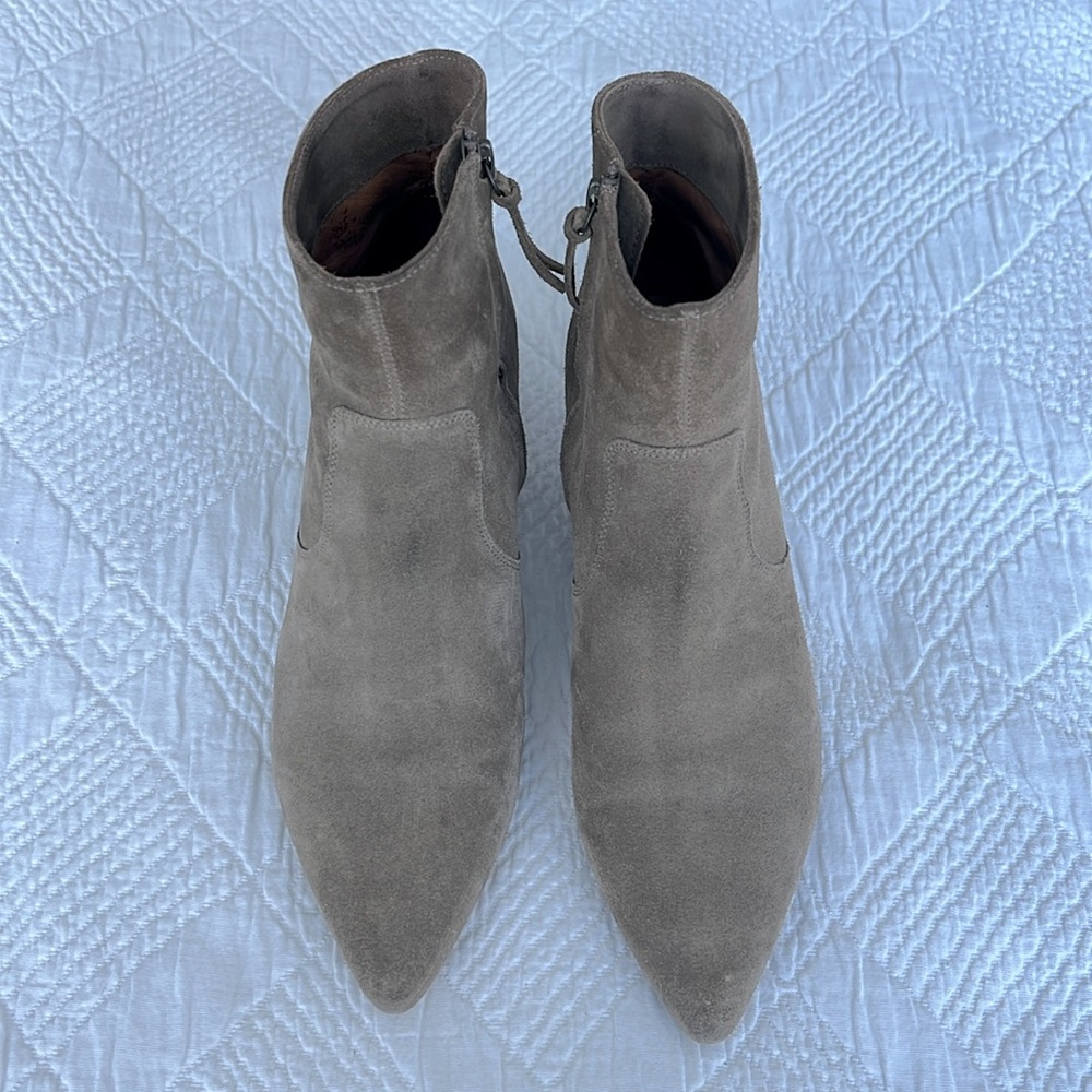 Isabel Marant Deone Suede Ankle Boots - Tan